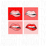 Lips SVG, PNG, sublimation, digital download, vector art