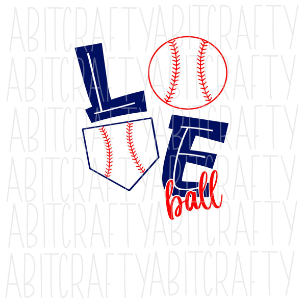 Love Baseball svg, png, sublimation, digital download, cricut, silhouette