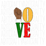 Black Fist/Black History svg, png, sublimation, digital download, cricut, silhouette, print n cut, waterslide