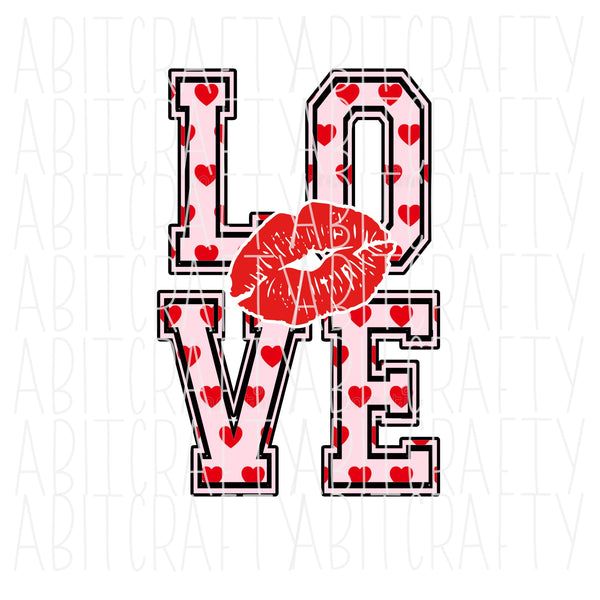 Valentine's Day Sublimation/LOVE/Kiss/Lips png, sublimation, digital download
