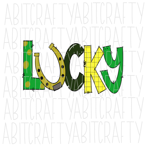 Lucky PNG, sublimation, digital download