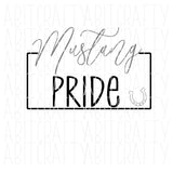 Mustang Pride/Multicolored/Back to School/Teacher/Para/Team Spirit/Football - SVG, PNG, sublimation, digital download, DTG, print then cut