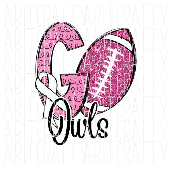 Go Owls/Cancer Awareness/Fight/Cure png/Mascot/digital download/sublimation