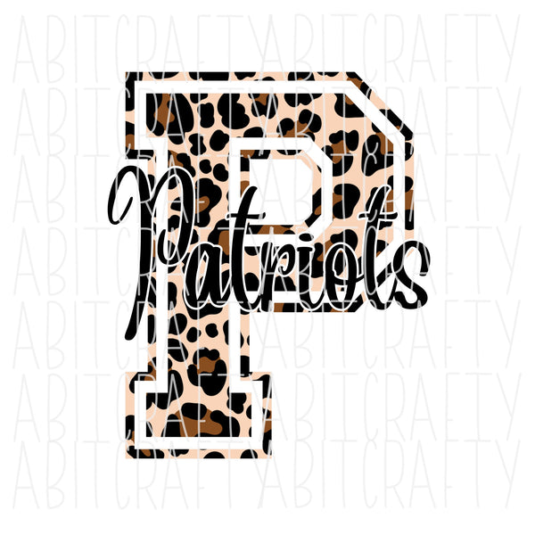 Leopard Patriots/Mascot/Back to School PNG/Sublimation, Digital Download