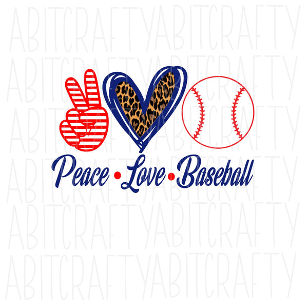 Peace Love Baseball Png - Astros Sublimation Design - Digital