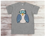 Penguin/Summer PNG, Sublimation, digital download - hand drawn