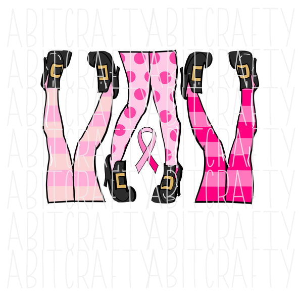 Breast Cancer Witch Legs/Pink Witch Legs/Halloween/Fight/Hope/Cure Breast Cancer/October svg, png, sublimation, digital download