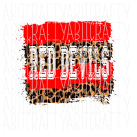 Red Devils Splatter png/sublimation/digital download