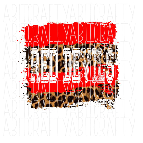 Red Devils Splatter png/sublimation/digital download