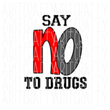 Say No to Drugs/Drug Free Me, Drug Free, That's Me - Red Ribbon Week svg, png, sublimation, digital download - his and her version