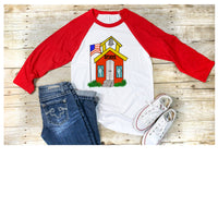 Schoolhouse/Teacher PNG/Sublimation, digital download