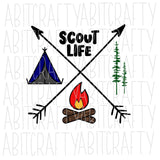 Scout Life, SVG, PNG, sublimation, digital download, vector art