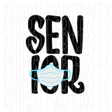 SENIOR svg, png, sublimation, digital download, cricut, silhouette - 2 versions included!