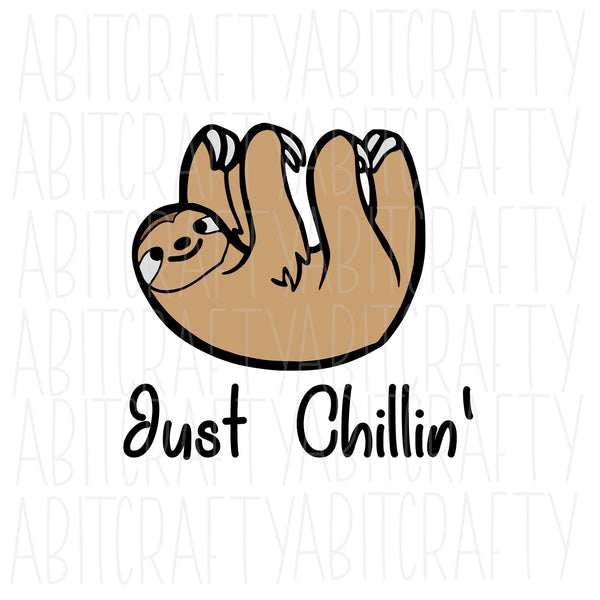 Sloth SVG, PNG, sublimation, digial download, cricut, silhouette, waterslide, print and cut