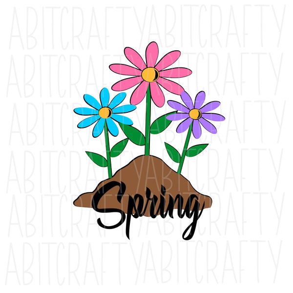 Spring SVG, PNG Sublimation, digital download, cricut, silhouette, print and cut, vector art