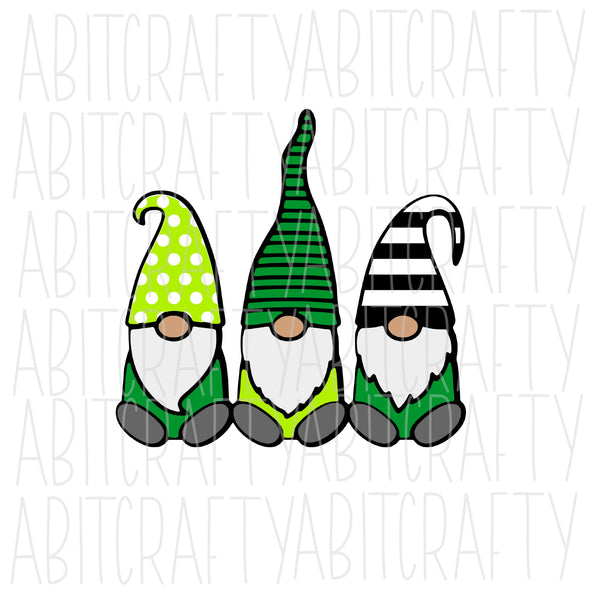 St. Patrick's Day Gnomes SVG, PNG, sublimation, digital download, cricut, silhouette, print n cut, waterslide, vector art