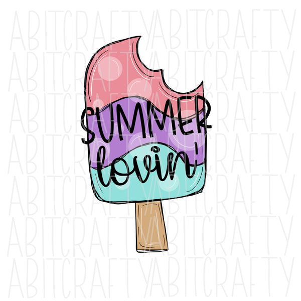 Summer PNG, Sublimation, digital download - hand drawn