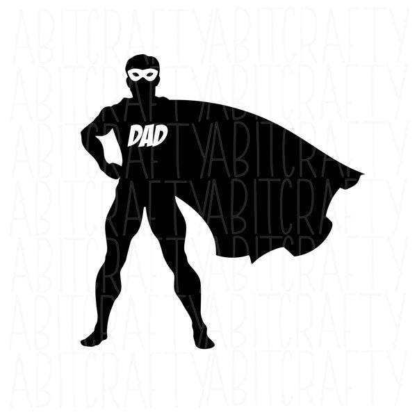 Superhero Dad SVG, PNG, sublimation, digital download, vector art, cricut,  silhouette