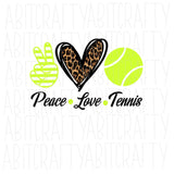 Peace, Love, Tennis svg, png, sublimation, digital download, cricut, silhouette