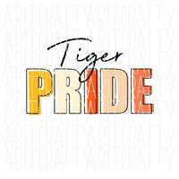 Tiger Pride/Orange/Multicolored/Back to School/Teacher Shirt/SVG/PNG/S