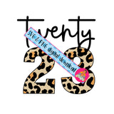 Leopard Twenty 23 svg, png, sublimation, digital download, cricut, silhouette