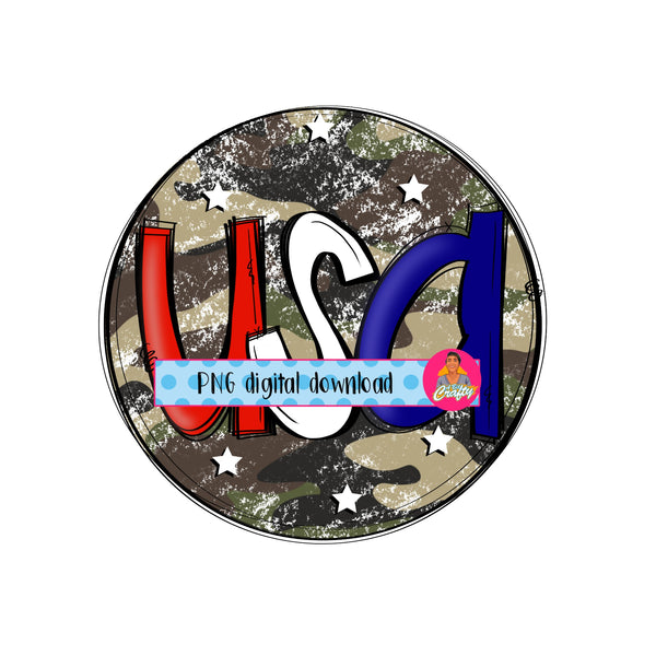 USA/Camo, Red, White, & Blue, Patriotic/ 4th of July PNG, Sublimation, Digital Download, cricut, waterslide, print then cut, DTG - Week 36 freebie