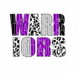 Warriors Mascot Purple/School Pride/Back to School png/mascot/digital download/sublimation/dtg