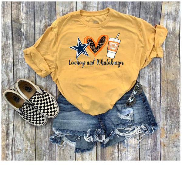 Cowboys and Whataburger PNG/Sublimation/Digital Download/Print then Cut/Cricut/DTG